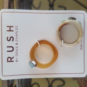 Trendy Acrylic Rings